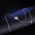 925 Silver Moissanite Clover Simple Women's Bracelet, Live Stream Hit Direct from Manufacturer-0-1