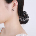 wholesale S925 Sterling Silver Korean Street Hip-Hop Trendy Cross Pattern Creative Ear Clasp Earrings-0-2