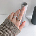 wholesale S925 Sterling Silver 846 Korean Version Ins New Minimalist Möbius Open-Ended Women's Ring Versatile Band-0-3
