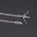 wholesale S925 Sterling Silver Niche Unique Gray Moissanite Tennis Bracelet 3/4/5mm Hip Hop Dark Style Bracelet-0-3