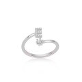 wholesale S925 Sterling Silver 26 Letter Ring, Fashionable Minimalist Everyday Versatile Open-Ended Adjustable One-Size Ring-0-9