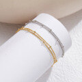wholesale S925 silver fashion double-layer starry sky bracelet, trendy and stylish women's hand chain-0-2