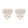 wholesale 10/14/18k White Gold/Rose Gold/Yellow Gold Moissanite Stud Earrings, Exquisite and Versatile for Commuting, Minimalist and Full-Body Design-0-4