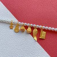 wholesale Gold-plated 925 ancient silver engraved "Top of the Golden List" pendant, "Peace and Joy" wings charm DIY-One star