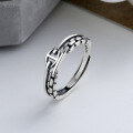 wholesale S925 Sterling Silver Retro Chain Pig Nose Ring Ins Trendy Niche Design Delicate Index Finger Ring for Women-0-0