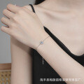 S925 Silver Moissanite Bracelet with 30ct Stone, Korean Japanese Fresh Style-0-1