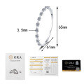 S925 Sterling Silver Cross-Border Moissanite Pig Nose Starry Hollow Bracelet Wholesale-0-4