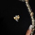 wholesale S925 Gold-Plated Metal Full Diamond Brushed Christmas Style Firework Brooch, Youthful Design, Zhuzhifan Jewelry Live New Release-0-2