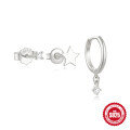 wholesale 925 Sterling Silver Diamond-Studded Minimalist INS Style Hoop Earrings and Stud Earring Set, a Popular European and American Niche Design-0-9