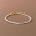 wholesale S925 Silver Mini Beaded Bracelet, Korean and Japanese Style, Simple and Sweet Adjustable Women's Jewelry S5311-0-2