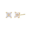 wholesale 925 Sterling Silver Zircon Flower Star Stud Earrings for women-0-3