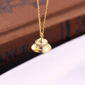 wholesale 10K Gold Space Series Cool Spaceship Pendant Necklace, Yili Jewelry Wholesale Japanese-style Jewelry-0-3