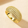 Metal Multi-Round Diamond Ring Fashion High-End Minimalist Stackable Band Wholesale-0-7