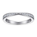 wholesale 925 Sterling Silver Full Eternity Band Women's Ring Full Diamond Silver JewelryHot Selling Fashion Elegant Rings-0-5