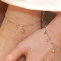 wholesale S925 sterling silver bestie bell bracelet and anklet for women, ins-inspired design, niche, luxury, high-end, new style, palace aesthetic-0-0