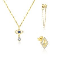 wholesale S925 Sterling Silver Geometric Minimalist Square Earrings For Women, Creative Fashion Versatile French Trendy Ear Accessories-Only three pieces in a set 925 silver