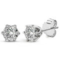 Sterling Silver 5MM Round Moissanite Classic Stud Earrings for Women Wholesale-0-3
