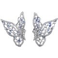 wholesale S925 Sterling Silver Hollow Butterfly Earrings for Women New Simple and Personality Earrings Ins Cross-Border Dropshipping-0-4