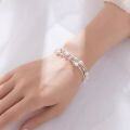 wholesale S990 Pure Silver, Niche Designer Sense Light Luxury Three Lives Three Worlds Bracelet, Triple-Layer Bangle, 520 Valentine's Day Gift-0-1