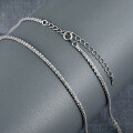 wholesale S925 Sterling Silver Glittering Bare Chain Necklace, Minimalist and Unique Small Luxury Women's Accessory.-0-1