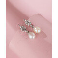 wholesale 925 Sterling Silver Baroque Freshwater Pearl Earrings New Summer Luxury Minimalist Small Studs-0-2