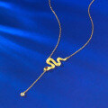 wholesale S925 Sterling Silver Gold-Plated Woven Snake Necklace, New Style, Xiaohongshu Live Cross-Border Hot Item-0-1
