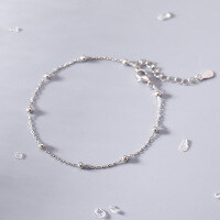 wholesale S925 Sterling Silver Maker's Small Beaded Bracelet for Women, Summer Ins Niche Minimalist Versatile Design Jewelry Gift for Best Friend-Bead bracelet (labor price, not including silver)  925 silver