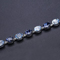 wholesale S925 Sterling Silver Natural Gemstone Topaz Bracelet for Women,-0-1