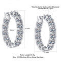 S925 Sterling Silver Moissanite Stud Earrings, Wholesale Cross-Border Hot Style-0-0