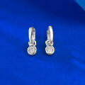 wholesale S925 silver gold-plated round zircon bubble stud earrings for women, hot-selling on AliExpress-0-1