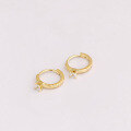 wholesale 9K gold jewelry wholesale from source manufacturers, fashion-forward, minimalist, niche, and luxurious white zirconia earrings-0-1