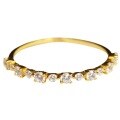 wholesale 925 Silver New Micro-Paved Zircon Slim Stackable Diamond Row Ring Tail Ring, Stylish and Trendy-0-4