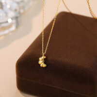 wholesale S925 Sterling Silver Croissant Earrings, Women's Small Design, Luxury French Retro Style Fashion Earrings, Cross-border-A2823-Gold