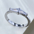 wholesale S925 Sterling Silver Style Zircon Inlaid High-End Minimalist Fashion Ring for Women, Little Red Book Live-0-2
