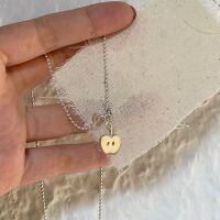 wholesale S925 Sterling Silver Apple Slice Pendant Necklace, Symbolizing Good Things Year After Year and Peace, Silver Chain New Year Gift-925 silver