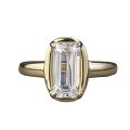 wholesale S925 Gold-Plated Silver 5*10mm Rectangular Old-Cut Simulated Diamond Cut Old Money Style Ring-0-4