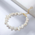 wholesale S925 Sterling Silver Baroque Pearl Bracelet for Women, Freshwater Pearl, Factory Direct-0-0