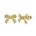 wholesale S925 Sterling Silver Ultra Sparkly Small Fresh Bow Earrings, Simple and Light Luxury New Earrings-0-0