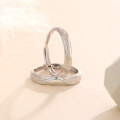 wholesale Metal Material: 925 Sterling Silver A pair of minimalist open-adjustment couple rings in Japanese and Korean style, lightweight luxury, suitable for engraving, an idealgift-0-1