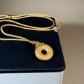 wholesale Sand gold auspicious and compass pendant unisex adjustable necklace cord sweater chain wholesale-0-4