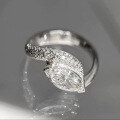 wholesale 925 Sterling Silver New Jewelry 6*12 Marquise Diamond Ring,Ins Style Wedding Ring for Women-0-1