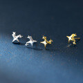 wholesale 925 Sterling Silver Minimalist Korean-style Small and Unique High-end Star-shaped Stud Earrings M05537-0-0