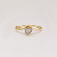 wholesale 10K Gold Artli Jewelry Wholesale Vintage Niche Design Irregular Labradorite Ring-Labradorite Ring Size 5
