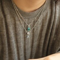 wholesale S925 Sterling Silver Dreamy Blue Starfish and Seashell Pendant Necklace, Unique Design with a Sense of High-End Luxury, Layering Collarbone Chain-Conch Necklace>925 Silver