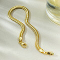 wholesale 925 Silver Metal Material New European and American Ins Minimalist Gold Snake-shaped Bracelet Small Design High-end Sense Snake Chain-0-3