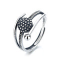 wholesale S925 Sterling Silver Multi-Layer Geometric Irregular Ring Fashion-0-4