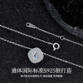 Silver Moissanite Necklace, 1 Carat Luxury Pendant for Live Stream Supply-0-0