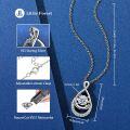 S925 Sterling Silver Butterfly Moissanite Layering Necklace-0-28