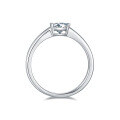 wholesale S925 Sterling Silver with 05ct Square Moissanite Ring for Women Cross-Border Europe and America Live Streaming Wholesale-0-3