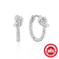 wholesale 925 Sterling Silver Micro-Inlaid Zircon Infinity Symbol Earrings,-0-6